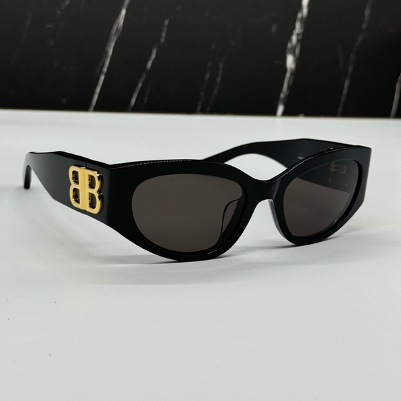 NEW BB0324SK 002 BALENCIAGA BLACK WOMEN BALENCIAGA SUNGLASSES BB0324SK - Picture 7 of 12